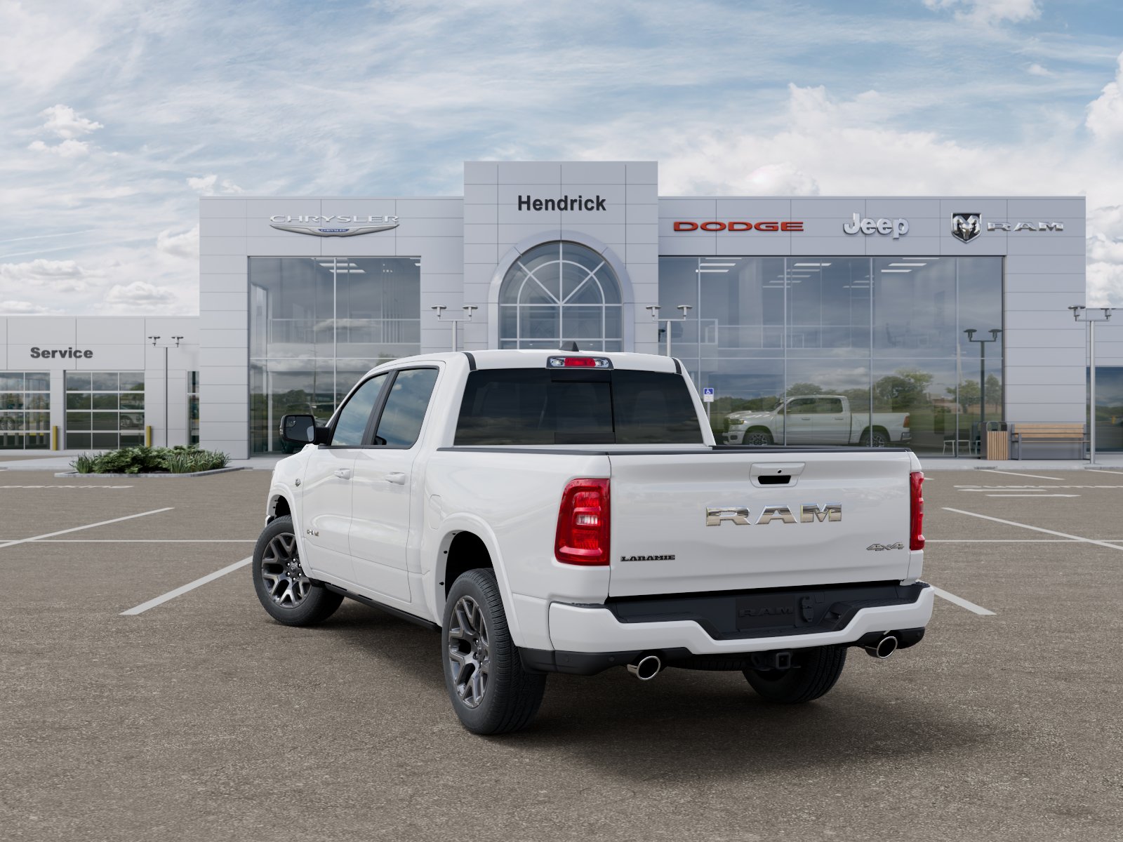 New 2027 Bright White Clear-Coat Exterior Paint RAM Laramie image 31