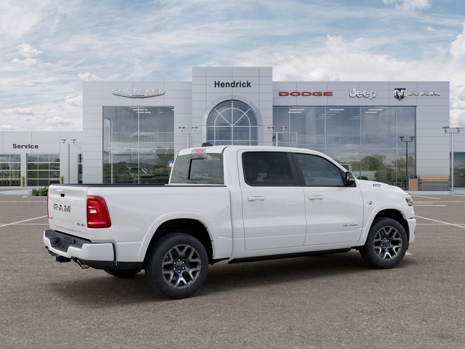 New 2027 Bright White Clear-Coat Exterior Paint RAM Laramie image 32