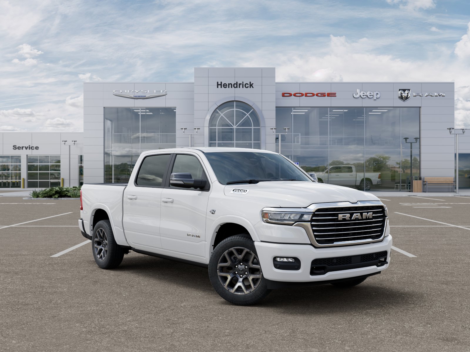 New 2027 Bright White Clear-Coat Exterior Paint RAM Laramie image 28