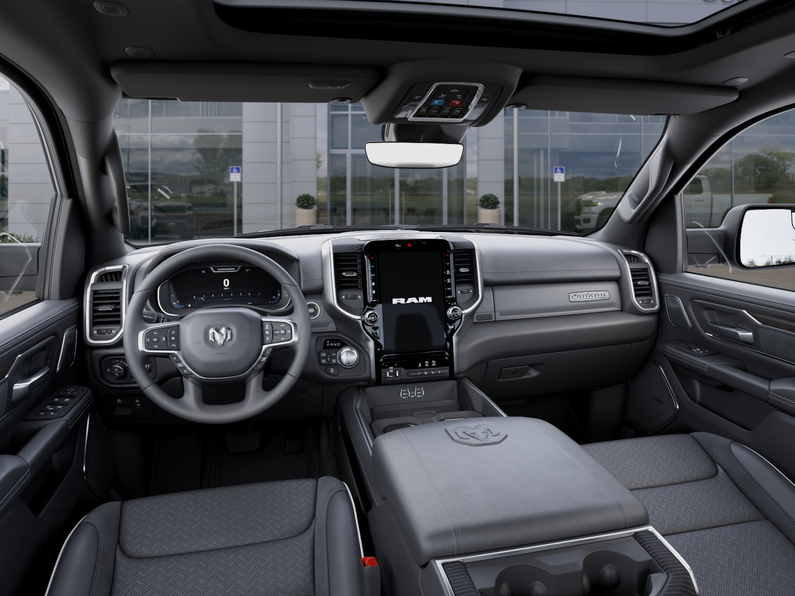 New 2027 Bright White Clear-Coat Exterior Paint RAM Laramie image 41