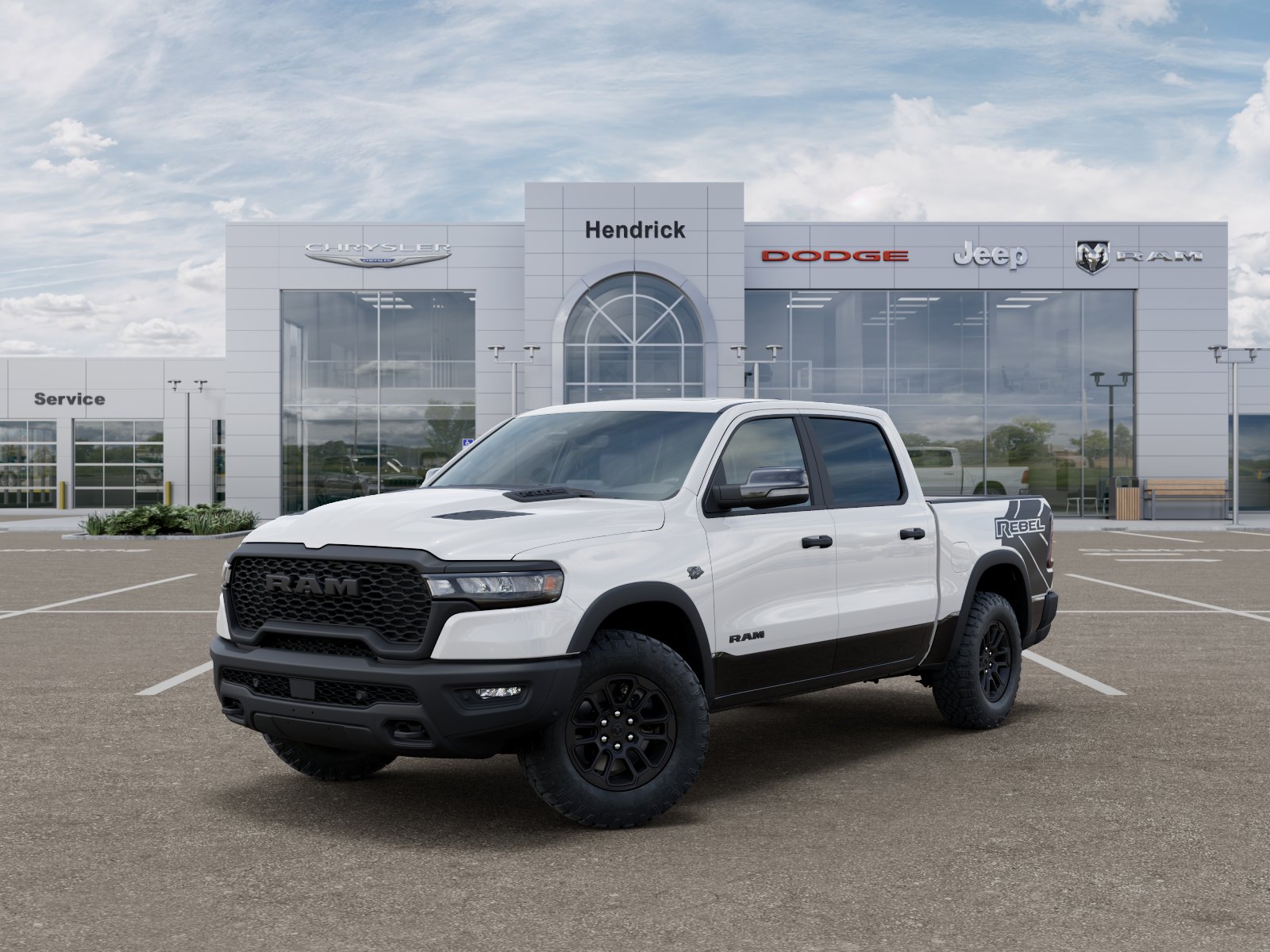 New 2027 Bright White Clear-Coat Exterior Paint RAM Rebel image 29
