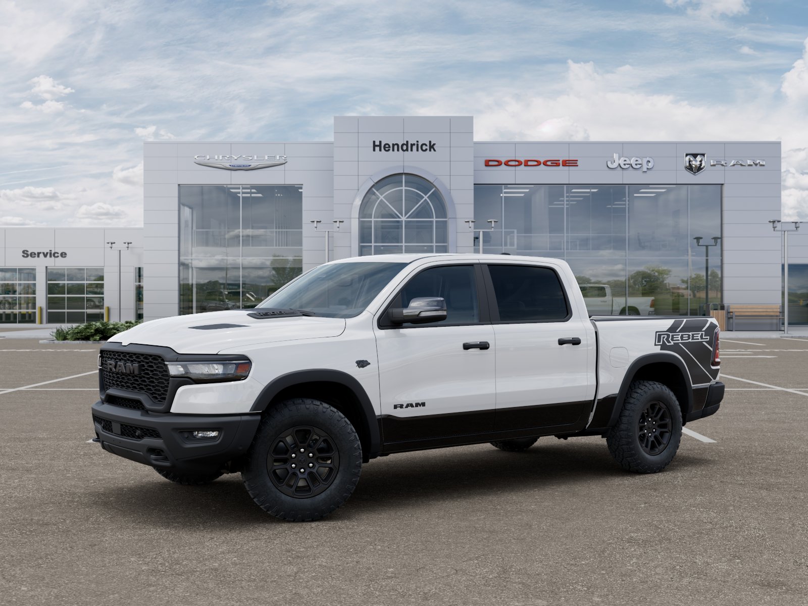 New 2027 Bright White Clear-Coat Exterior Paint RAM Rebel image 30