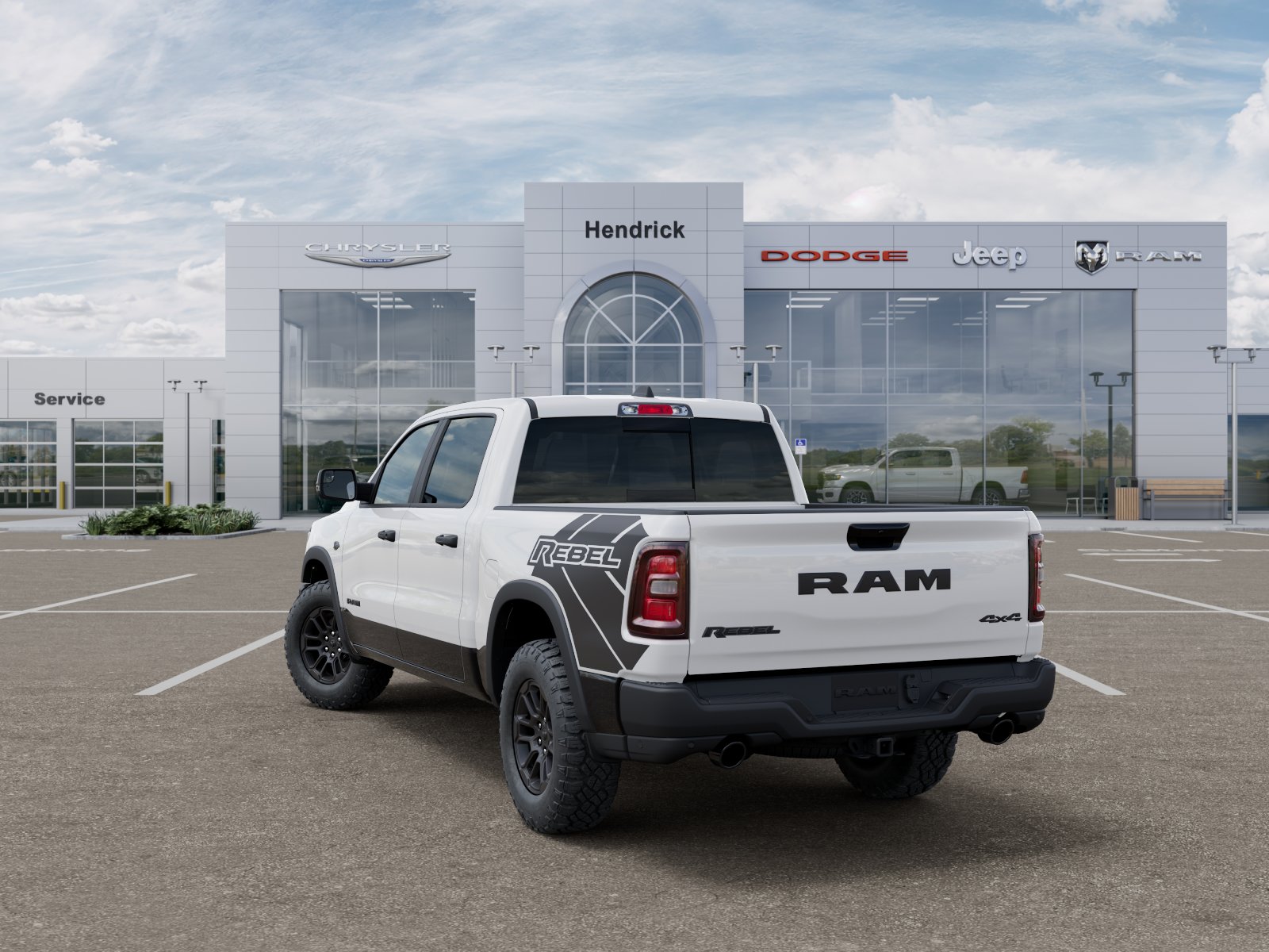 New 2027 Bright White Clear-Coat Exterior Paint RAM Rebel image 31