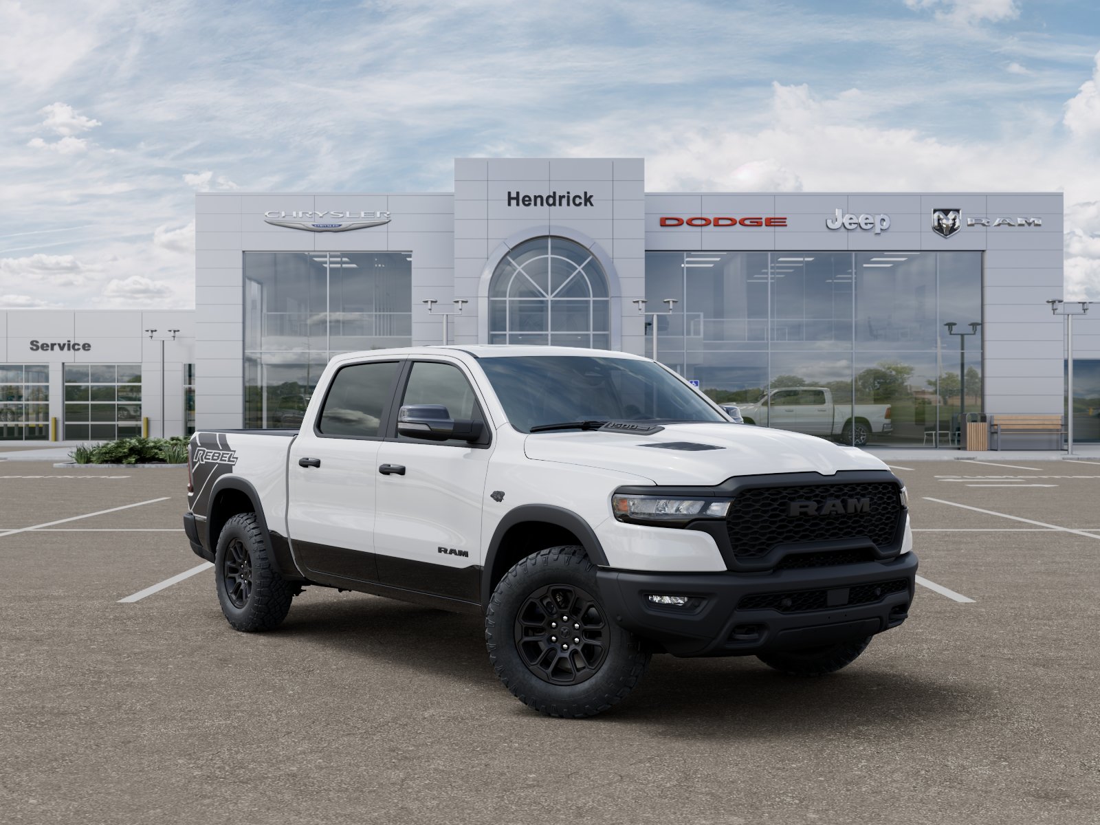 New 2027 Bright White Clear-Coat Exterior Paint RAM Rebel image 28