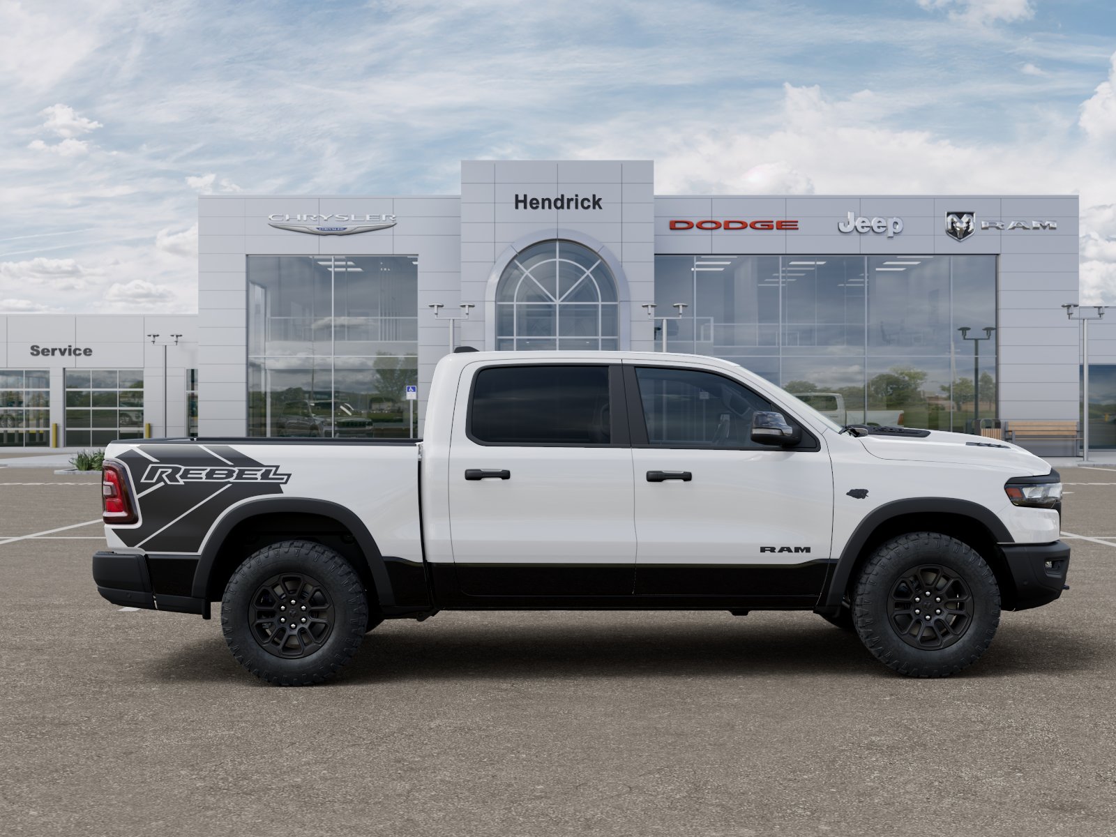 New 2027 Bright White Clear-Coat Exterior Paint RAM Rebel image 48