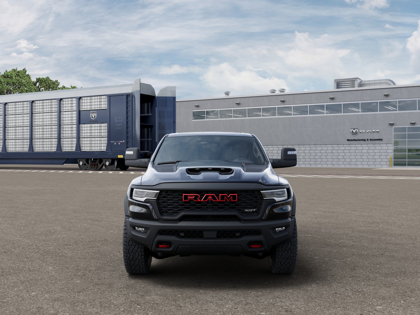 New 2027 Diamond Black Crystal Pearl-Coat Exterior Paint RAM TRX SRT image 32