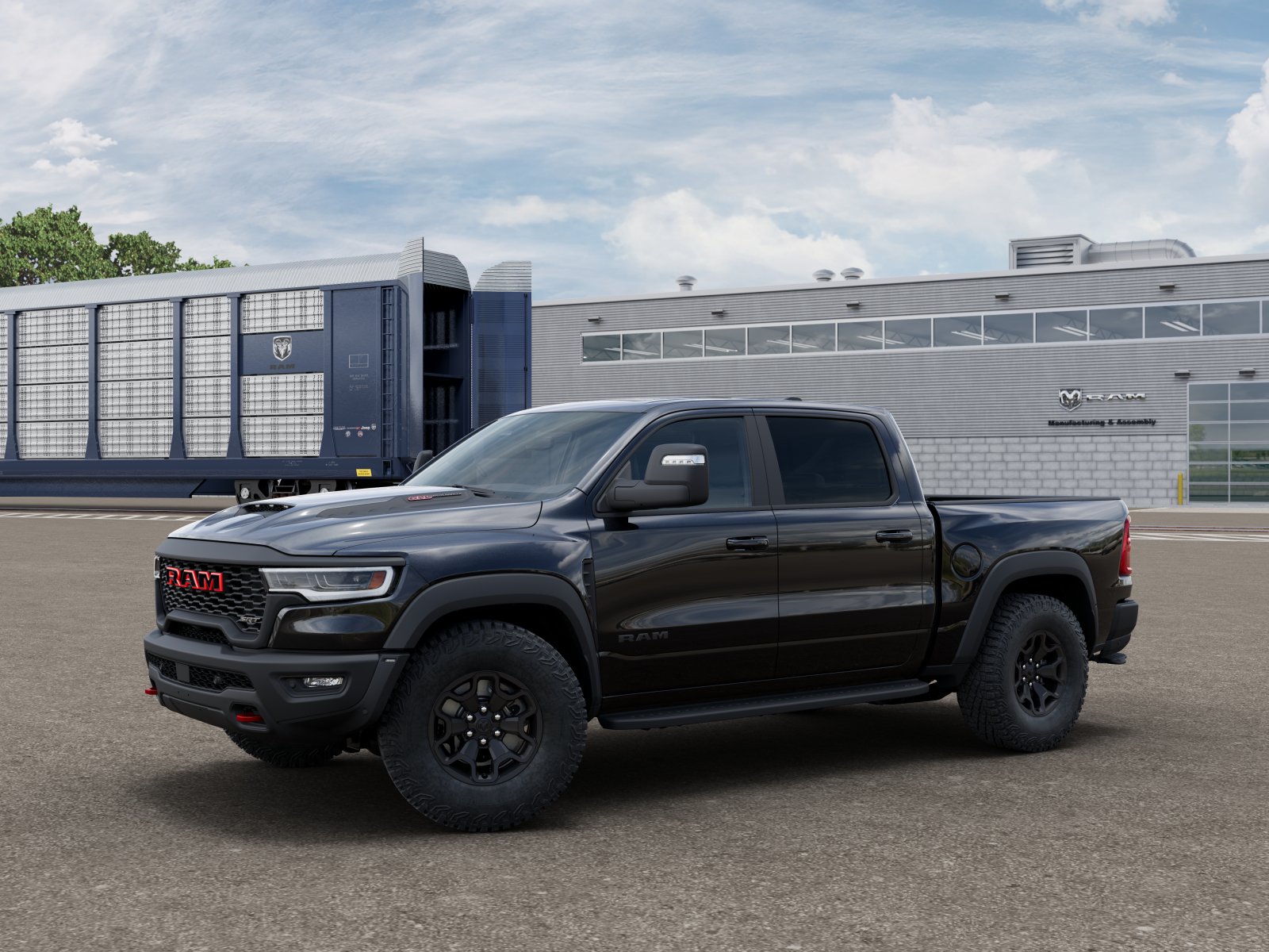 New 2027 Diamond Black Crystal Pearl-Coat Exterior Paint RAM TRX SRT image 28
