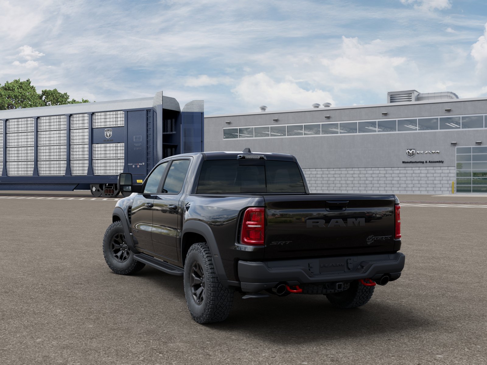 New 2027 Diamond Black Crystal Pearl-Coat Exterior Paint RAM TRX SRT image 29