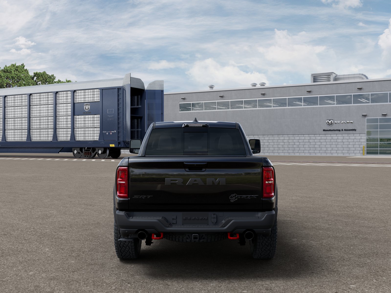 New 2027 Diamond Black Crystal Pearl-Coat Exterior Paint RAM TRX SRT image 33