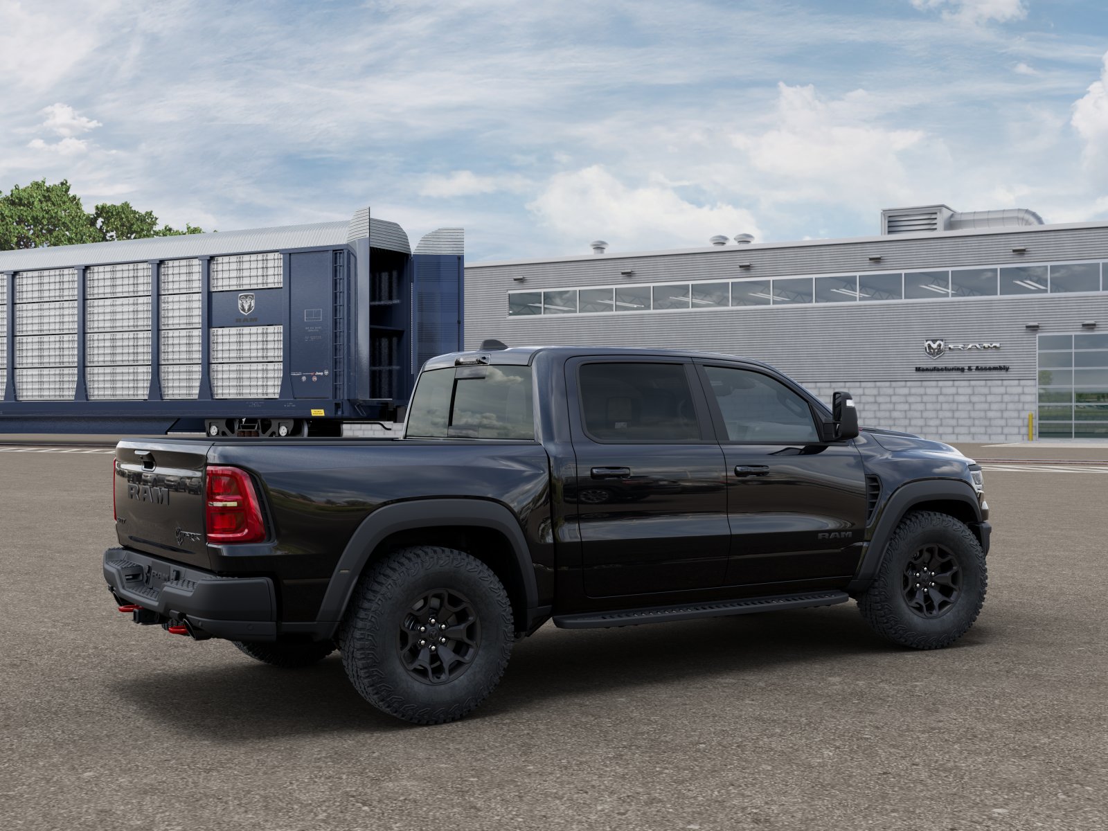 New 2027 Diamond Black Crystal Pearl-Coat Exterior Paint RAM TRX SRT image 30