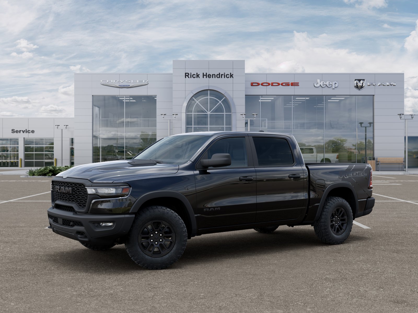New 2027 Diamond Black Crystal Pearl-Coat Exterior Paint RAM Rebel image 29