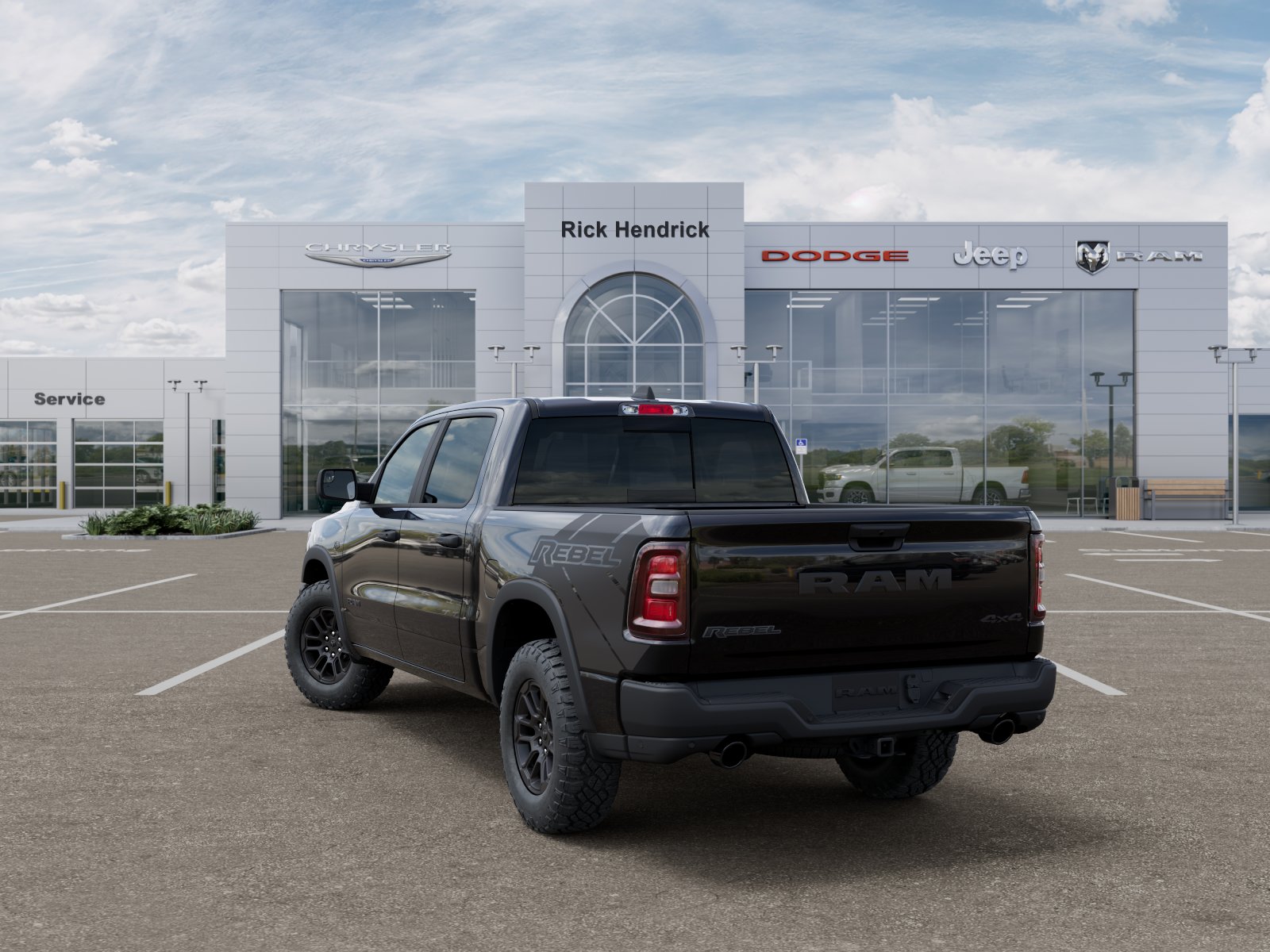 New 2027 Diamond Black Crystal Pearl-Coat Exterior Paint RAM Rebel image 30
