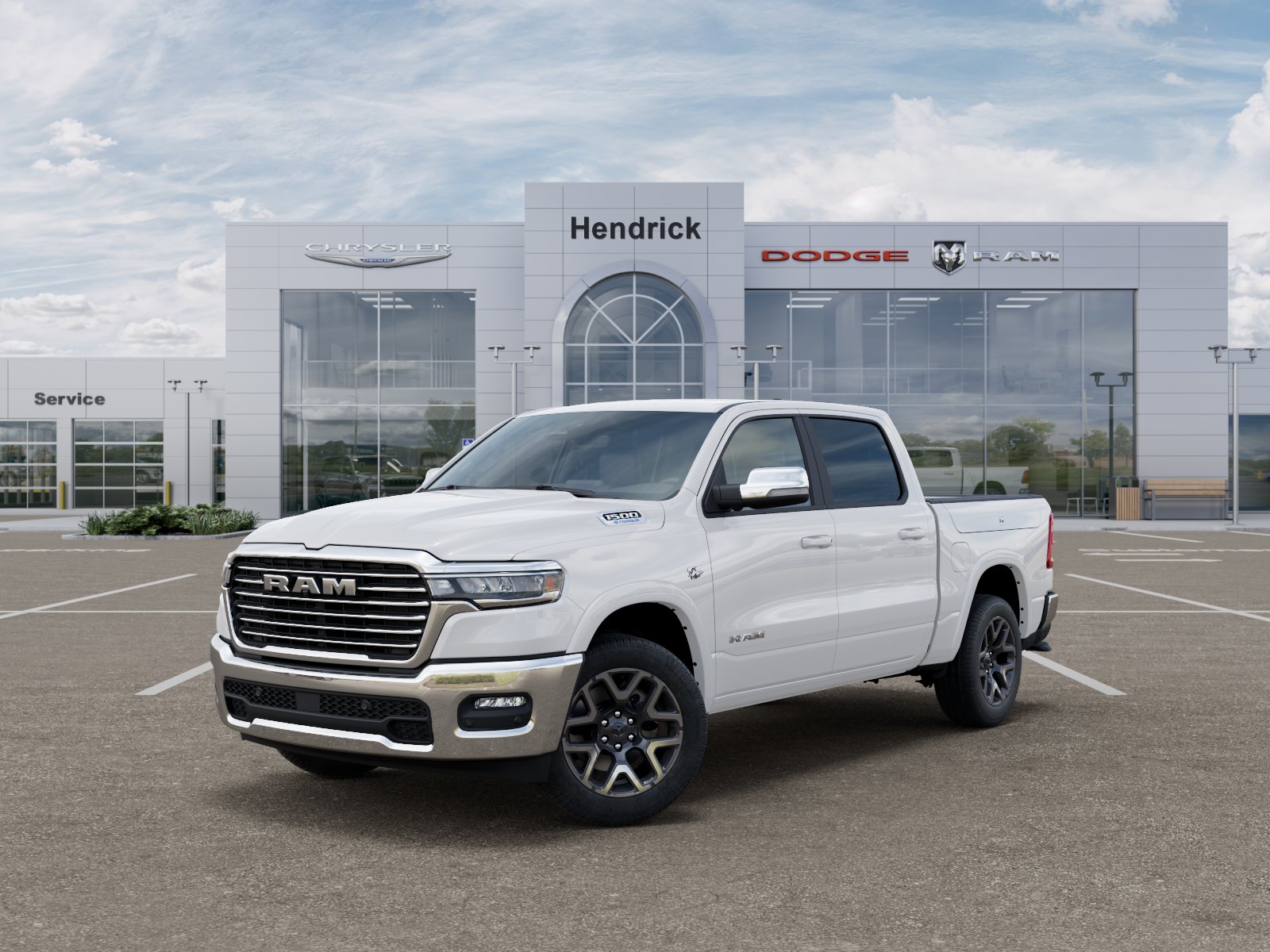 New 2027 Bright White Clear-Coat Exterior Paint RAM Laramie image 62