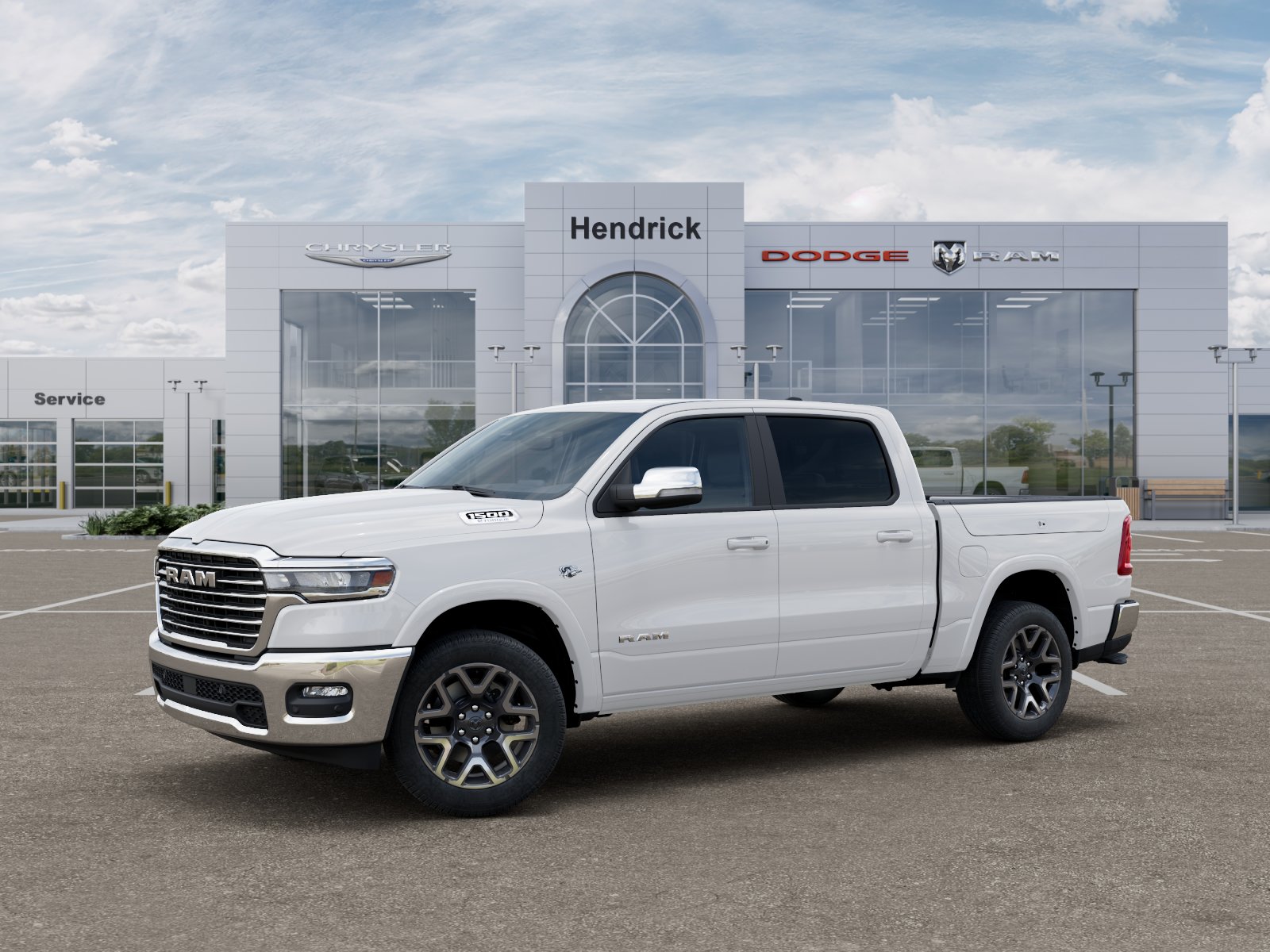 New 2027 Bright White Clear-Coat Exterior Paint RAM Laramie image 63
