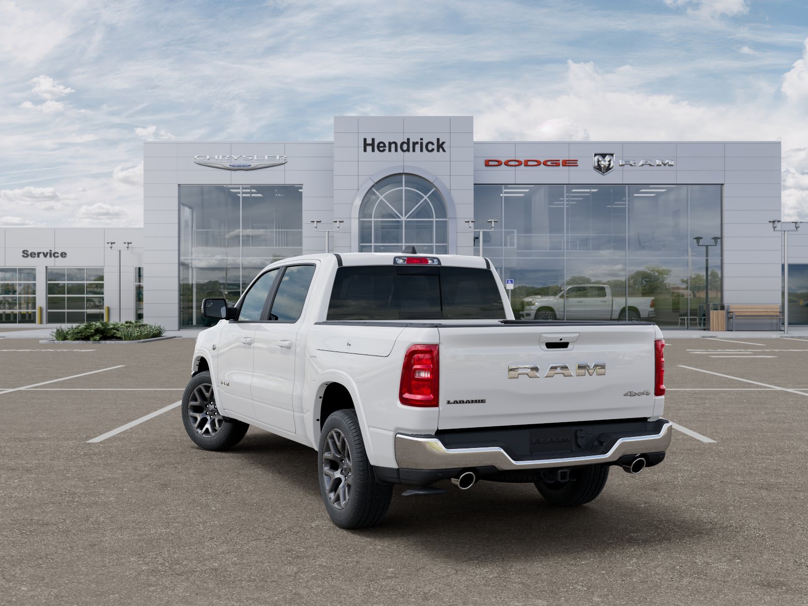 New 2027 Bright White Clear-Coat Exterior Paint RAM Laramie image 64