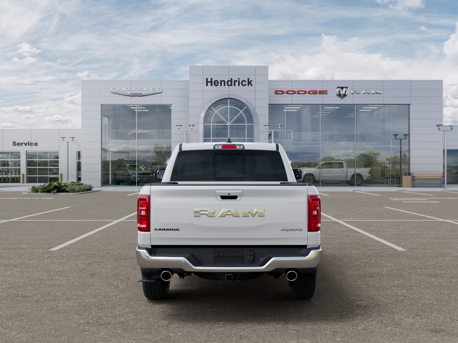New 2027 Bright White Clear-Coat Exterior Paint RAM Laramie image 67
