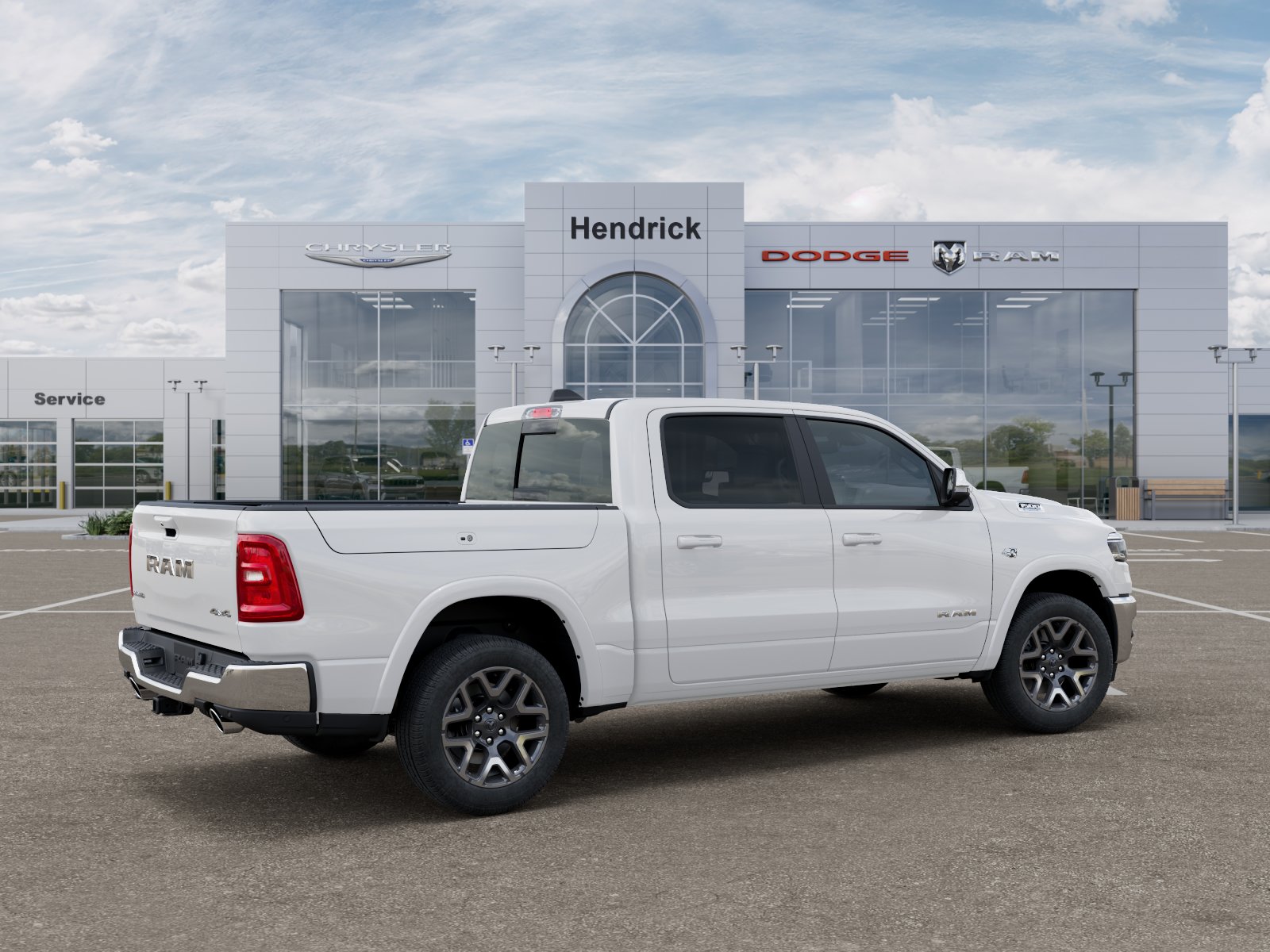 New 2027 Bright White Clear-Coat Exterior Paint RAM Laramie image 65