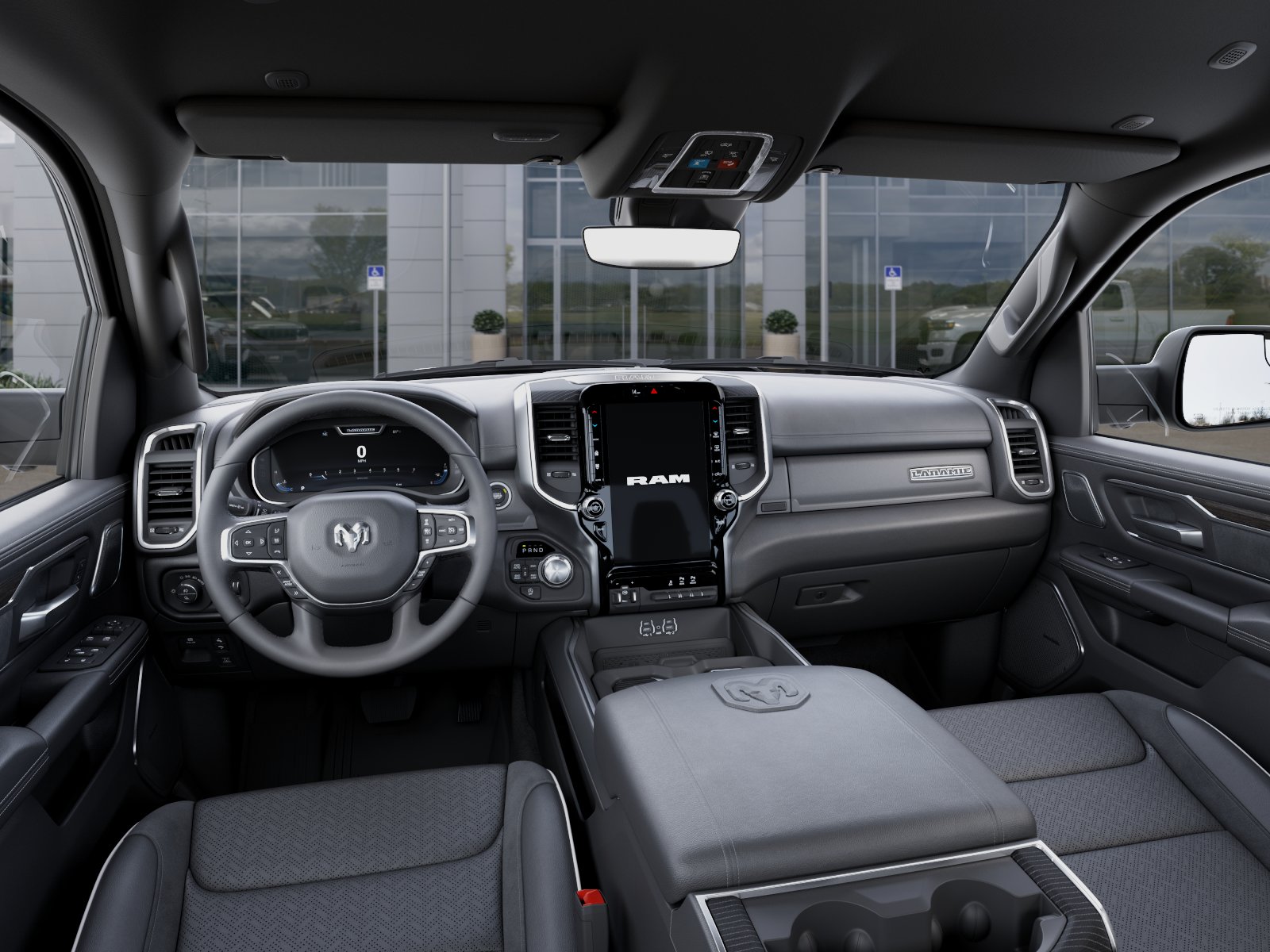 New 2027 Bright White Clear-Coat Exterior Paint RAM Laramie image 74