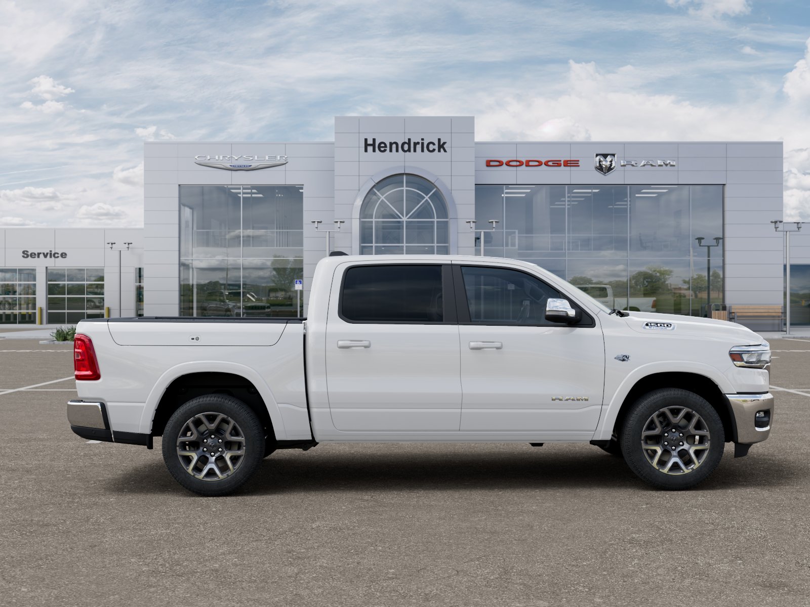 New 2027 Bright White Clear-Coat Exterior Paint RAM Laramie image 81