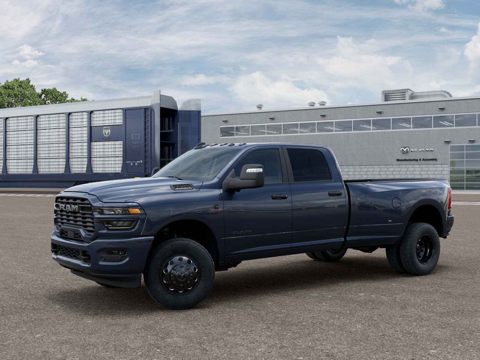 New 2027 Forged Blue Metallic Exterior Paint RAM BIG HORN image 3