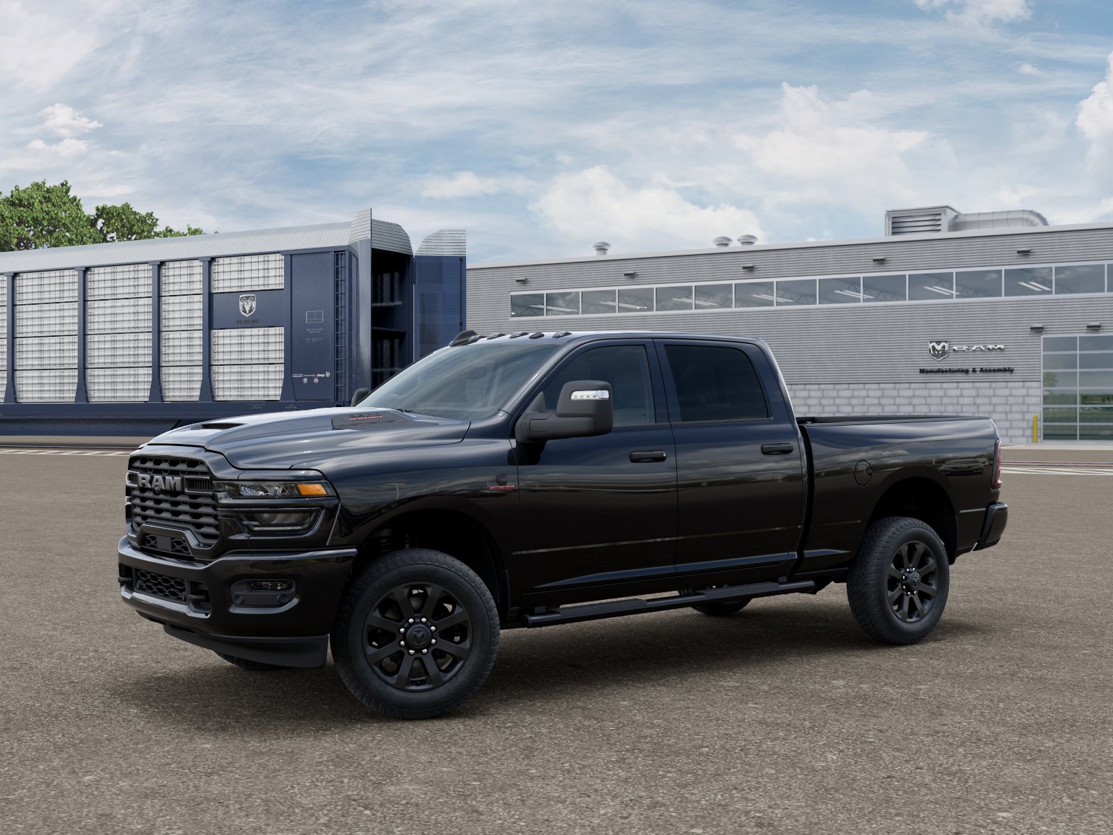 New 2027 Diamond Black Crystal Pearl-Coat Exterior Paint RAM  image 3