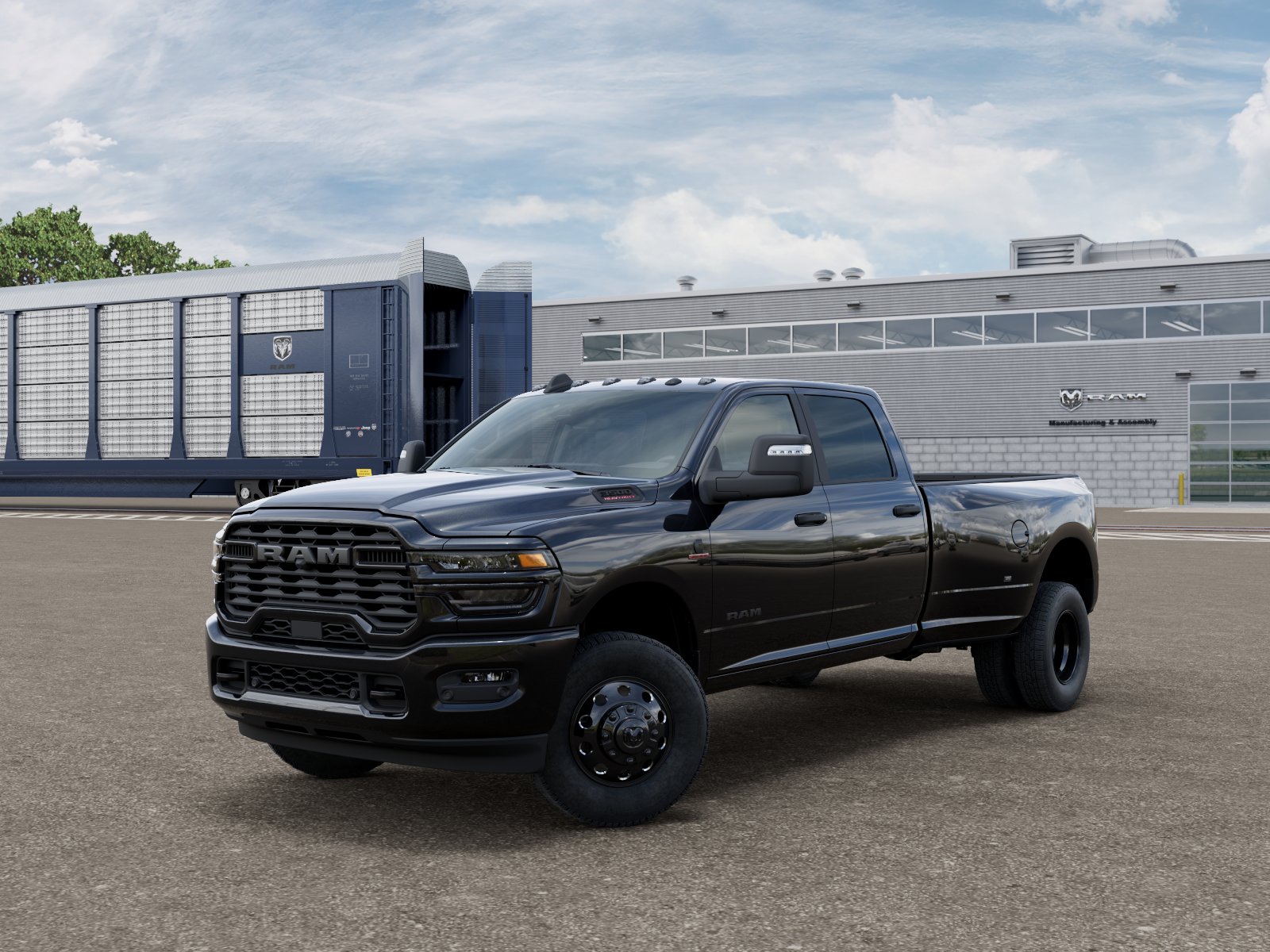New 2027 Diamond Black Crystal Pearl-Coat Exterior Paint RAM BIG HORN image 2
