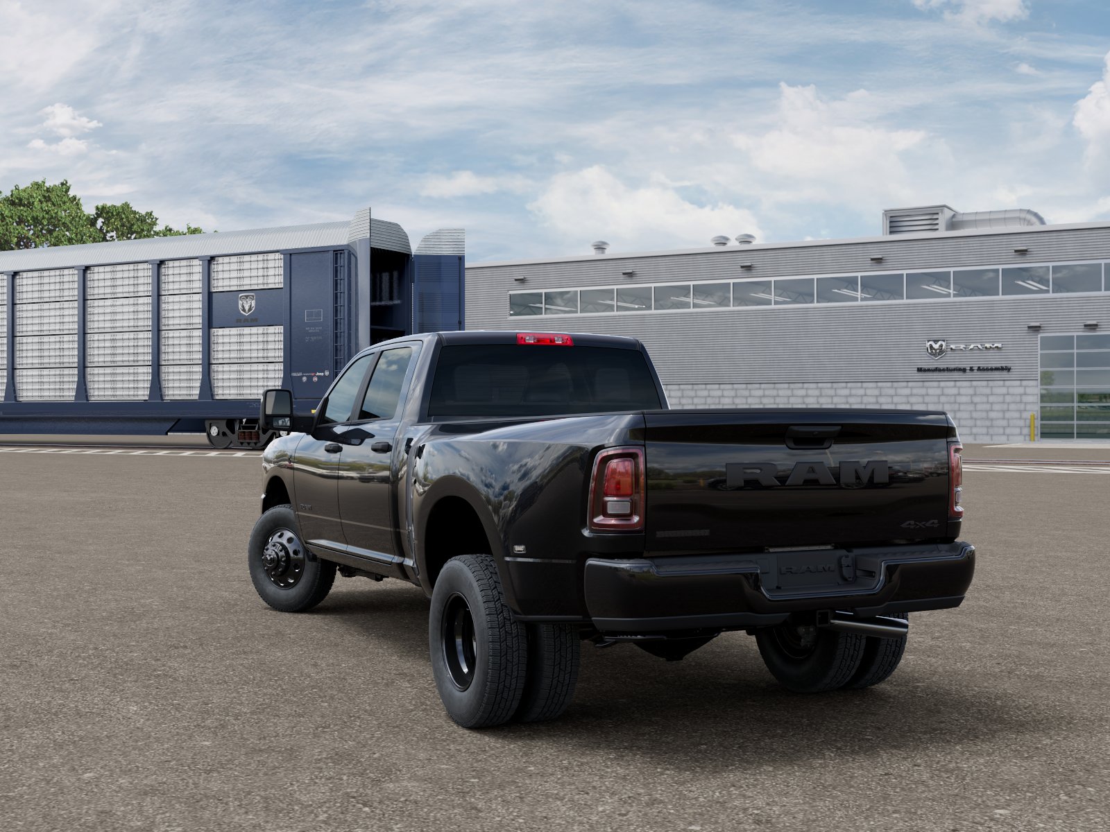 New 2027 Diamond Black Crystal Pearl-Coat Exterior Paint RAM BIG HORN image 4