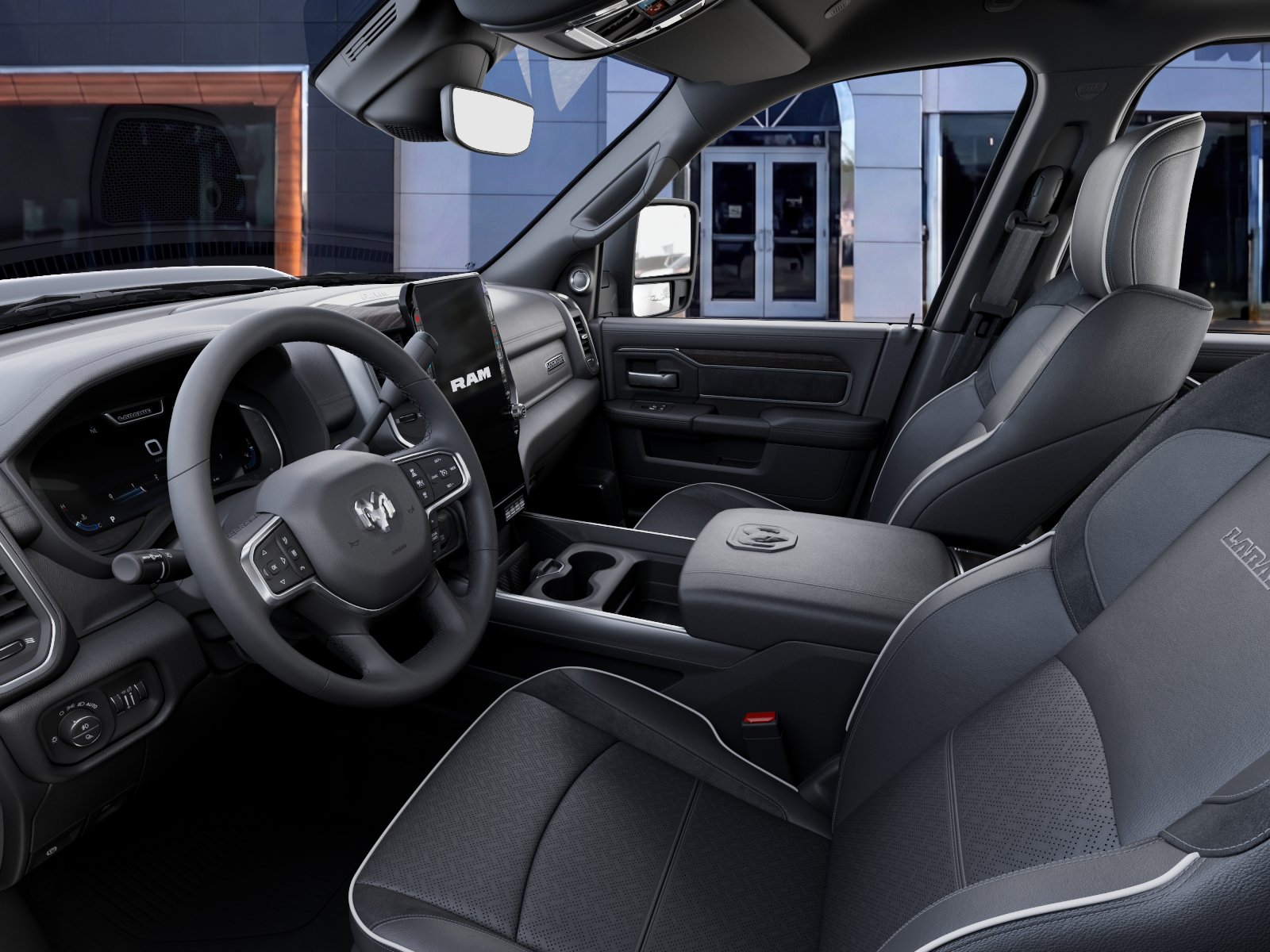 New 2027 Diamond Black Crystal Pearl-Coat Exterior Paint RAM Laramie image 48