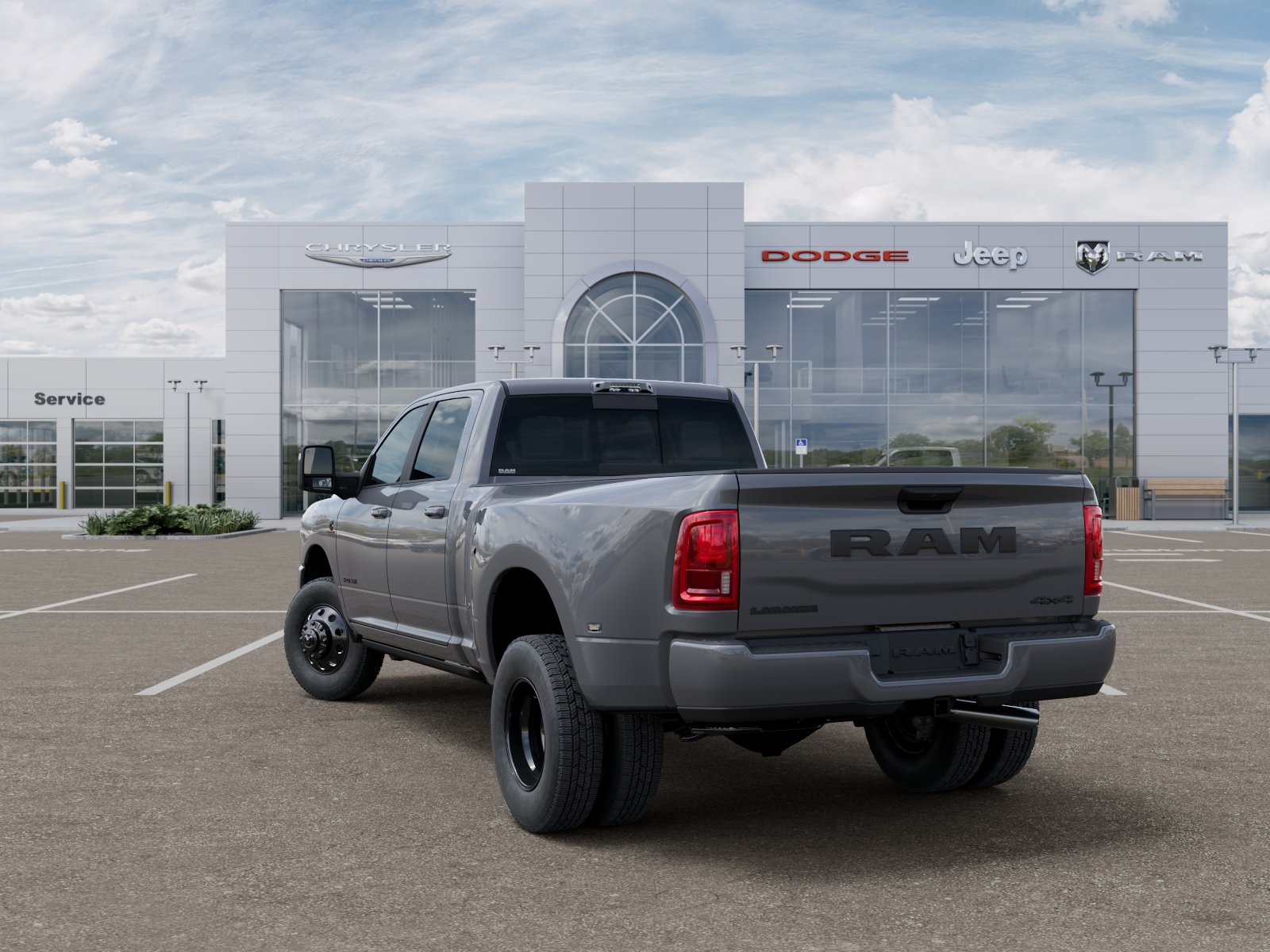 New 2027 Ceramic Gray Clear-Coat Exterior Paint RAM Laramie image 29