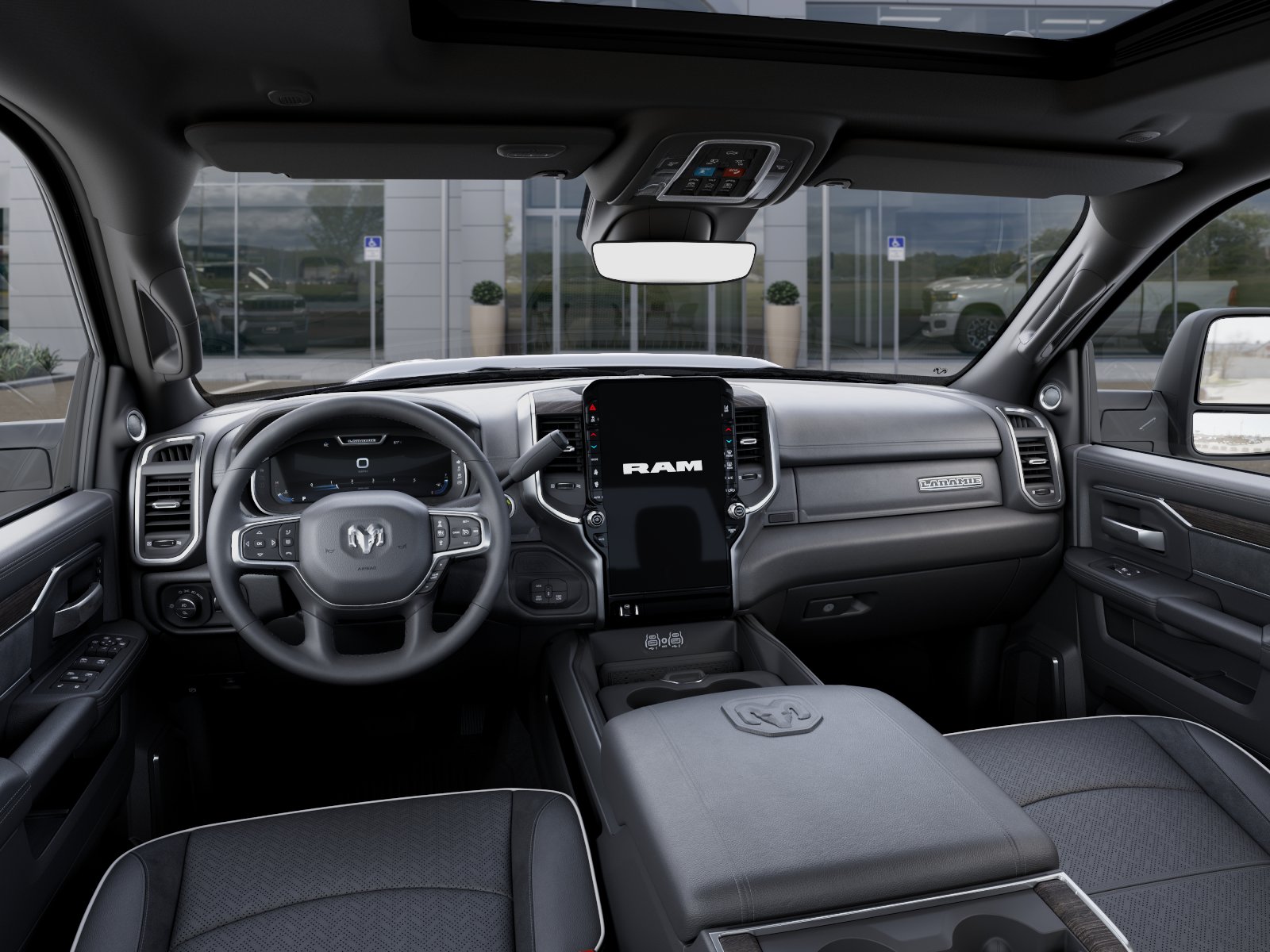 New 2027 Ceramic Gray Clear-Coat Exterior Paint RAM Laramie image 40