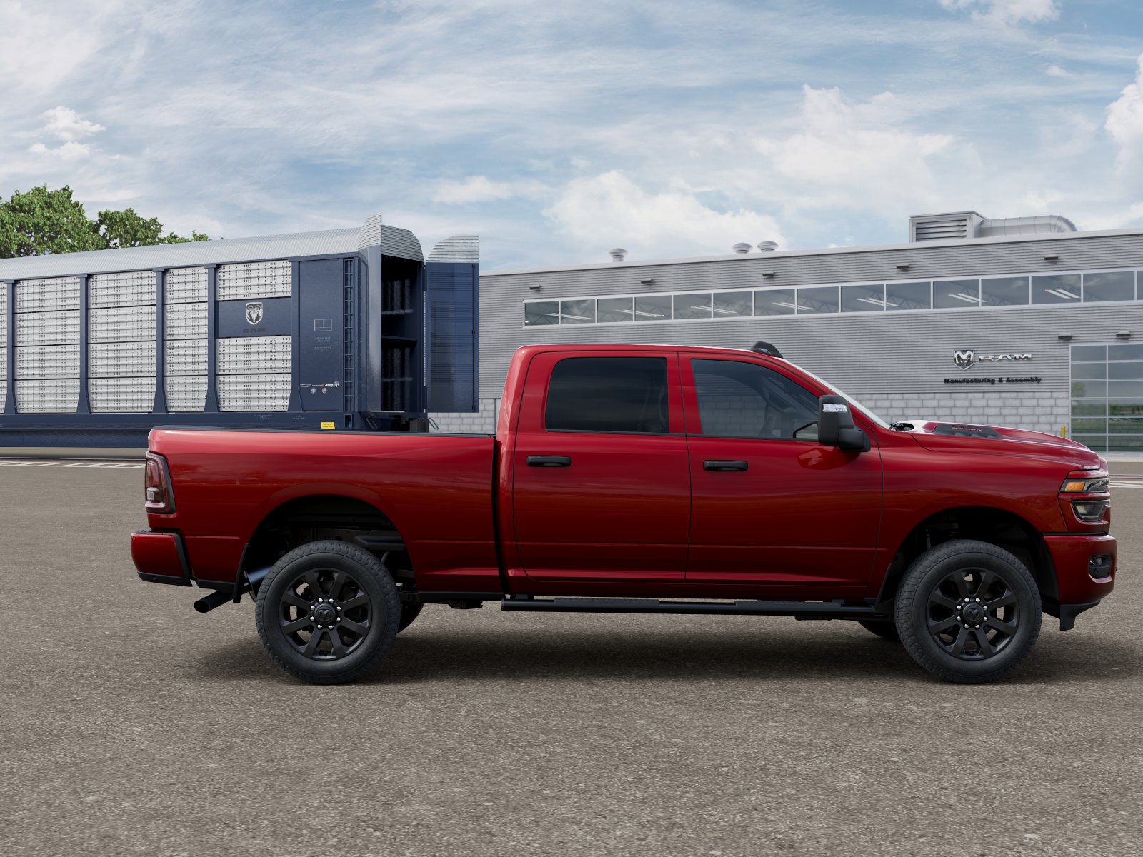 New 2027 Molten Red Pearl-Coat Exterior Paint RAM Black Express image 21