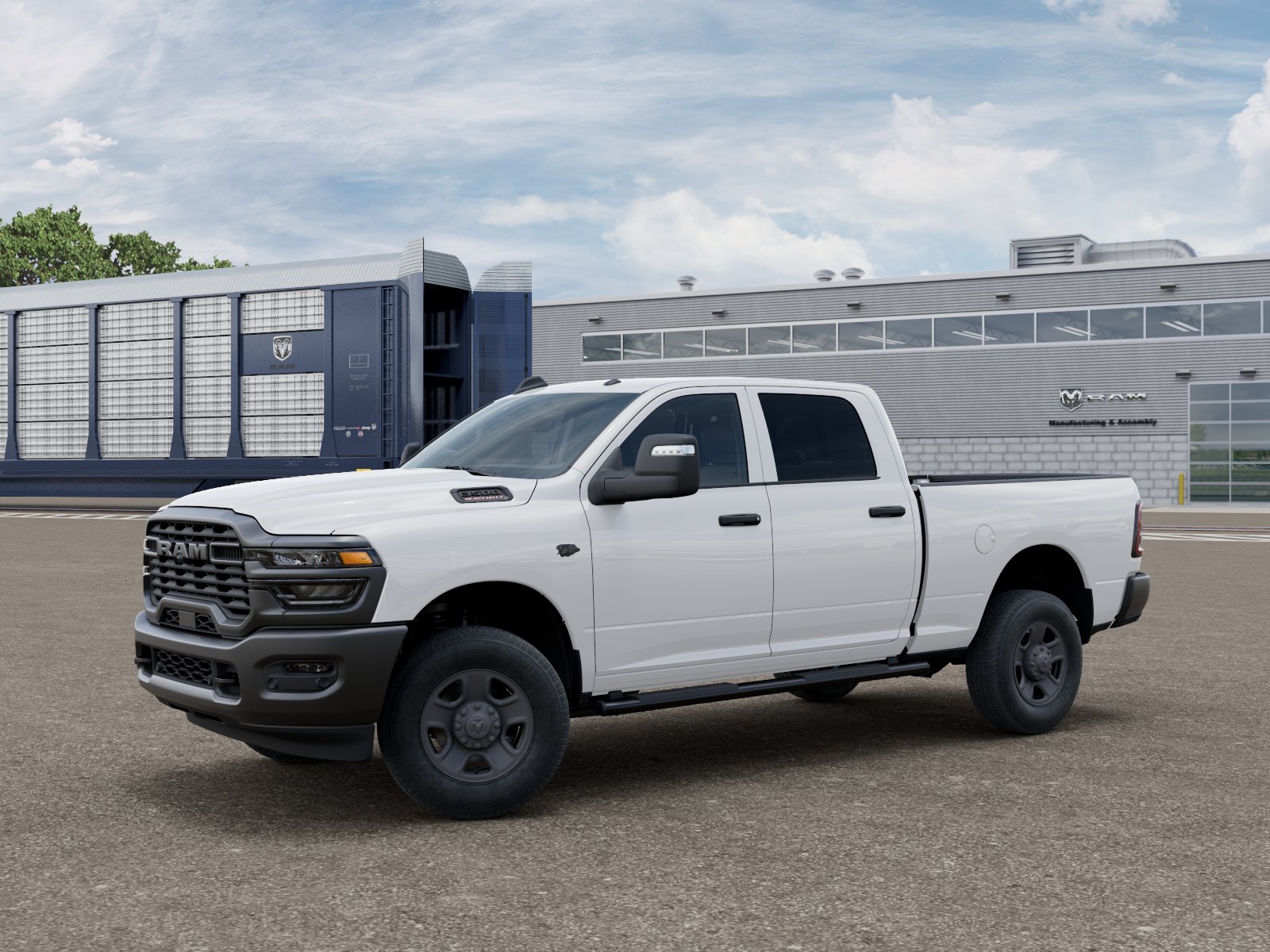 Bright White Clearcoat 2027 RAM 3500 Pickup Truck Four-Wheel Drive