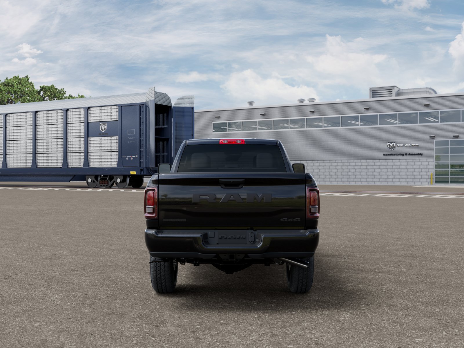New 2027 Diamond Black Crystal Pearl-Coat Exterior Paint RAM Big Horn image 33
