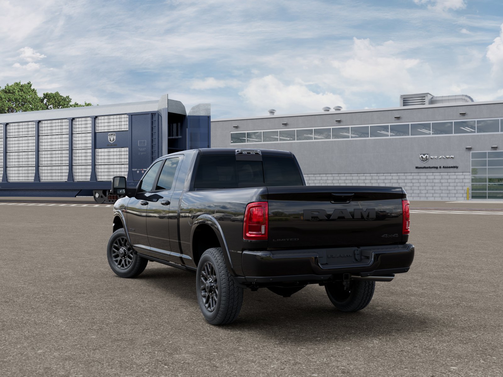 New 2027 Diamond Black Crystal Pearl-Coat Exterior Paint RAM Limited image 4