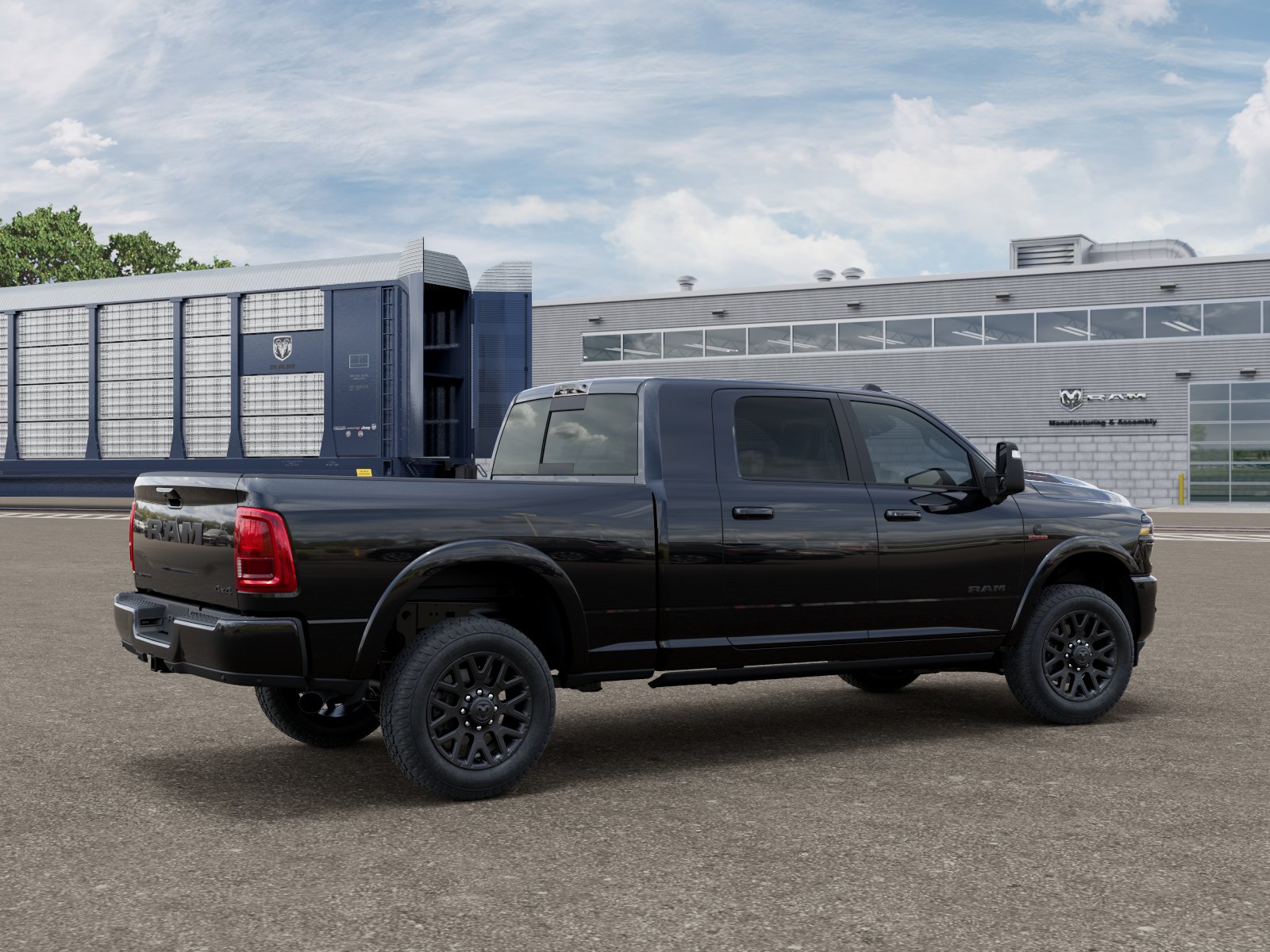 New 2027 Diamond Black Crystal Pearl-Coat Exterior Paint RAM Limited image 5