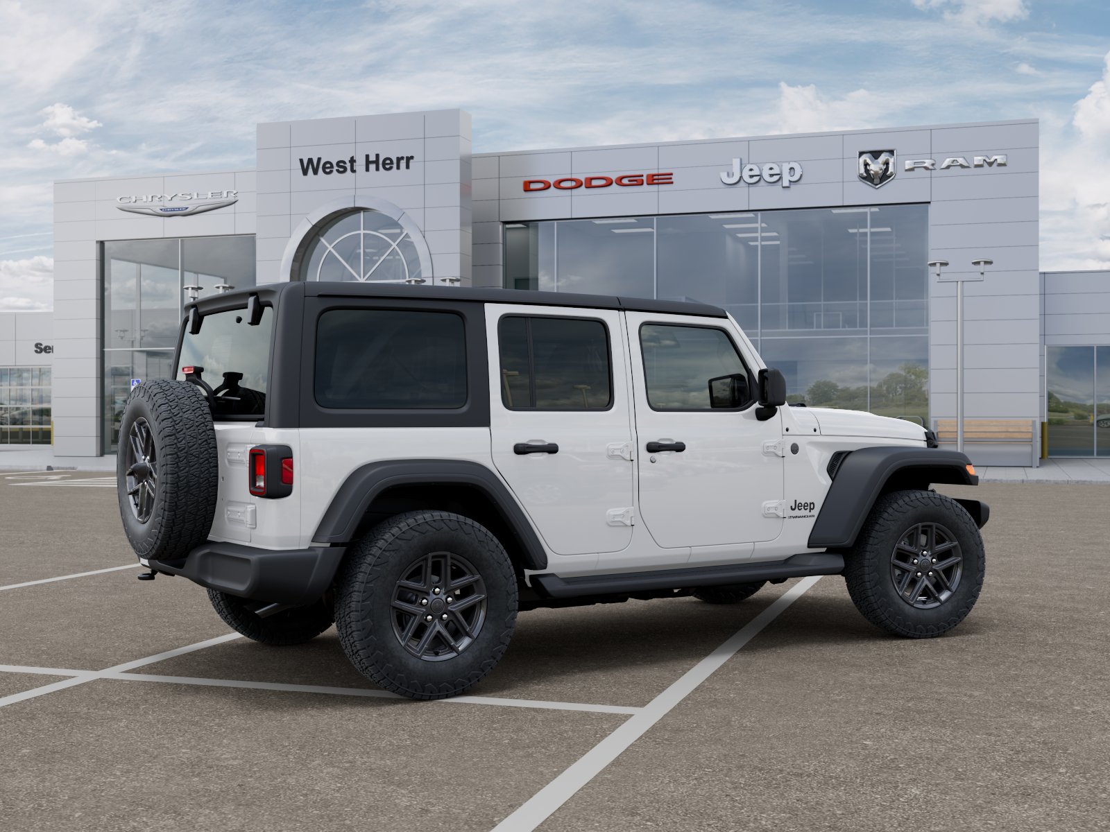 Used 2027 Bright White Clearcoat Jeep Sport S image 4
