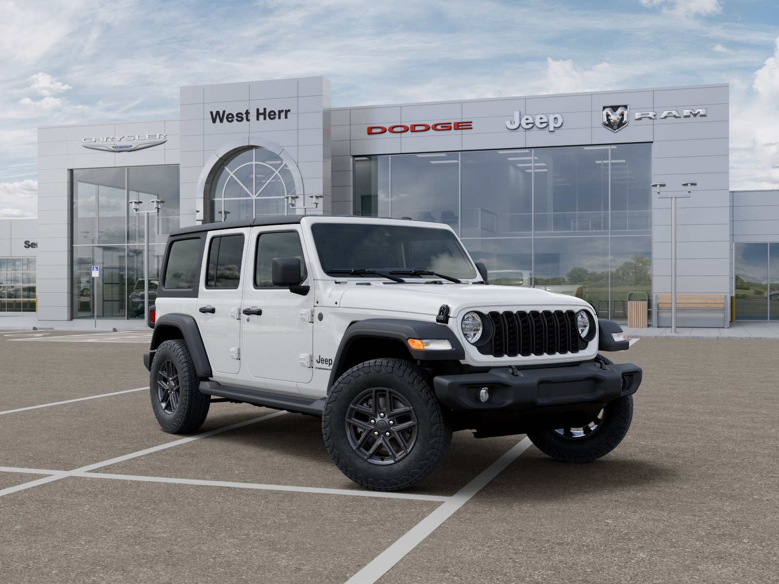 Used 2027 Bright White Clearcoat Jeep Sport S image 5