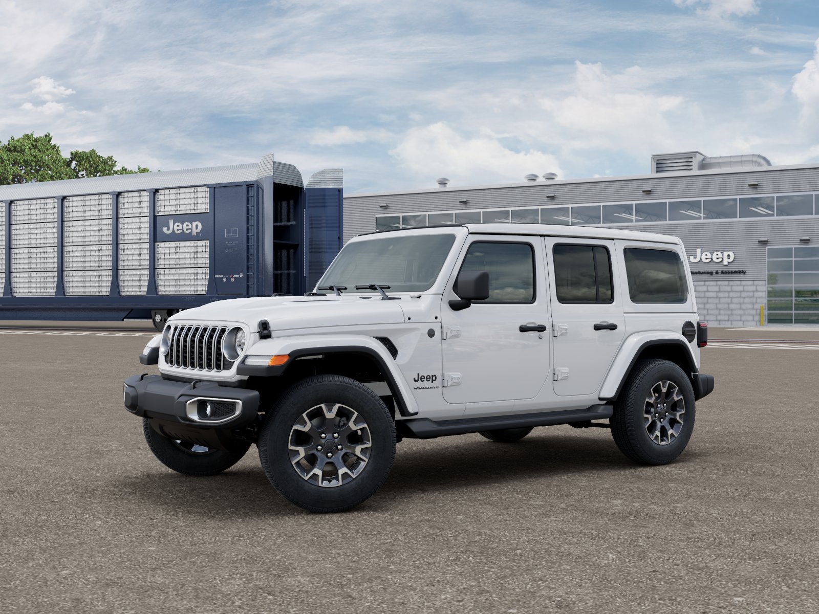 New 2027 Bright White Clear-Coat Paint Jeep Sahara image 3