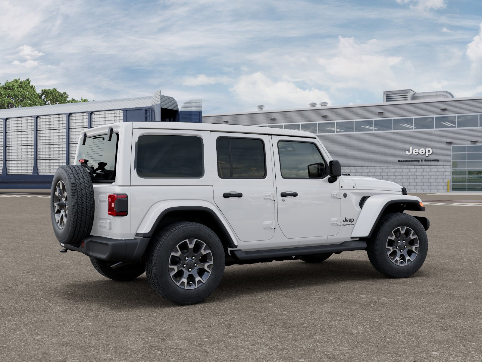New 2027 Bright White Clear-Coat Paint Jeep Sahara image 5