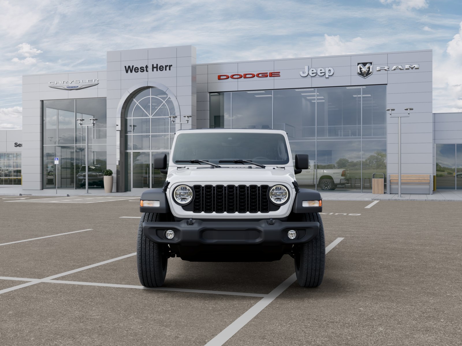 New 2027 Bright White Clearcoat Jeep Sport S image 6