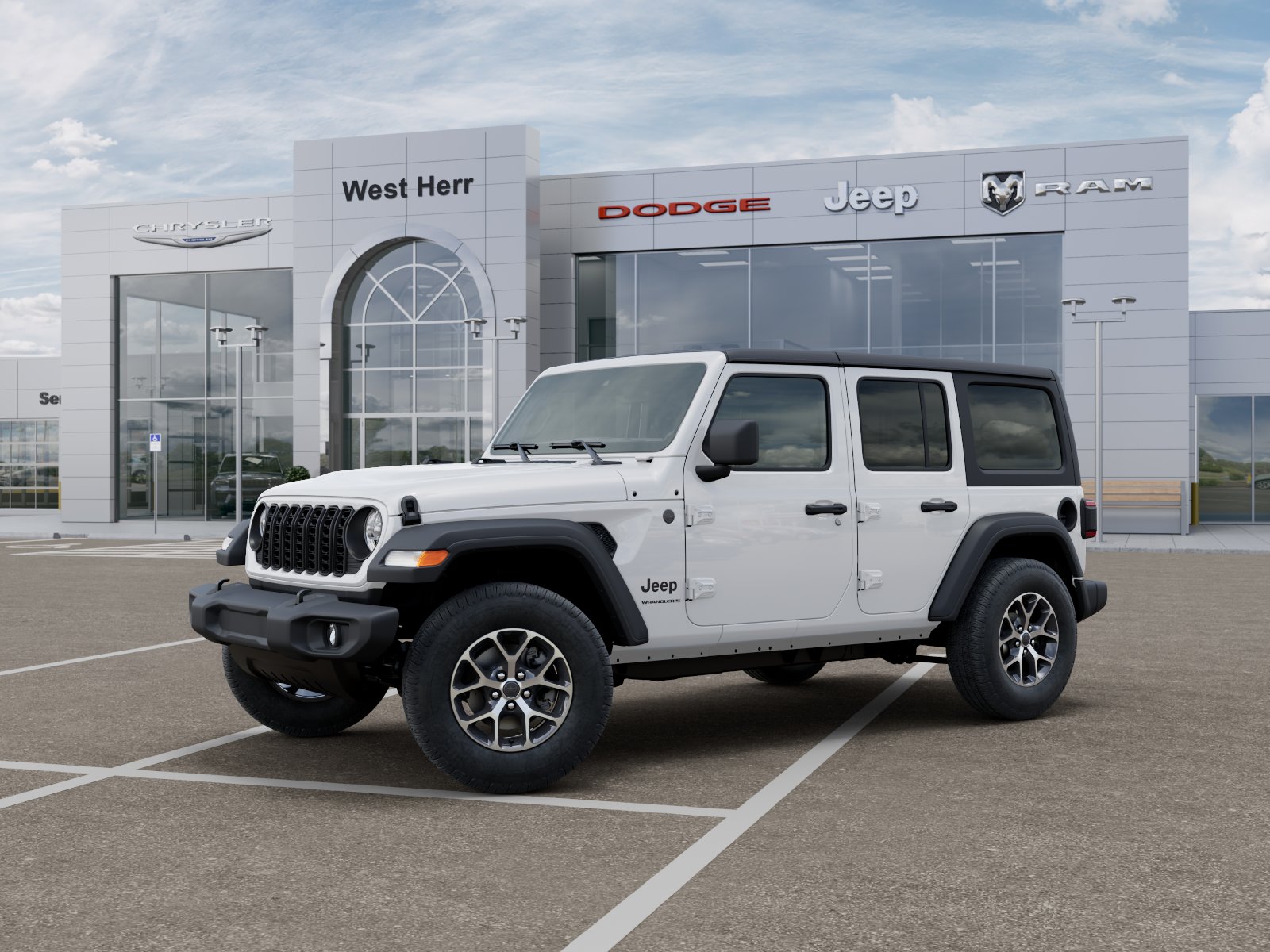 New 2027 Bright White Clearcoat Jeep Sport S image 2