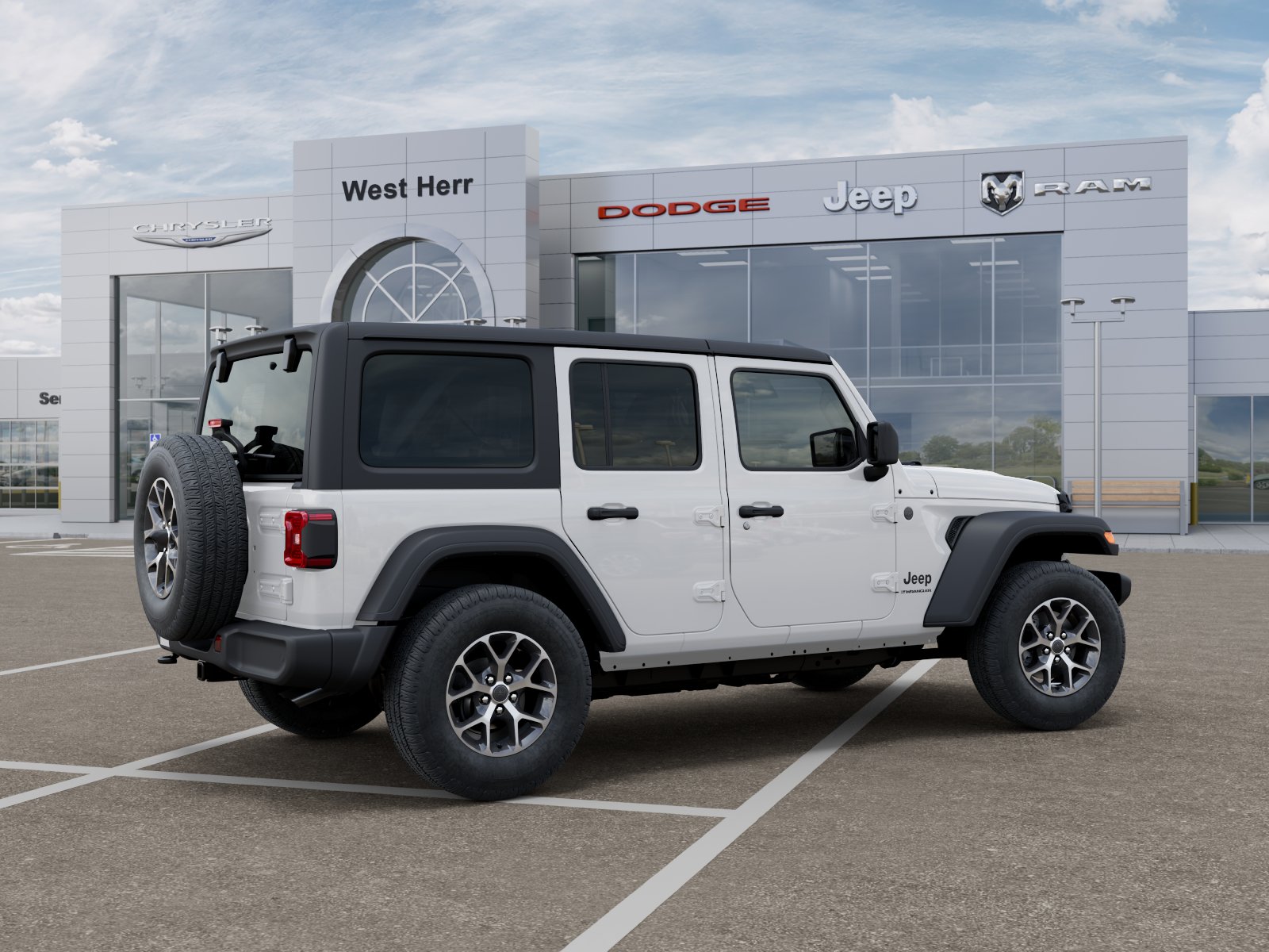 New 2027 Bright White Clearcoat Jeep Sport S image 4