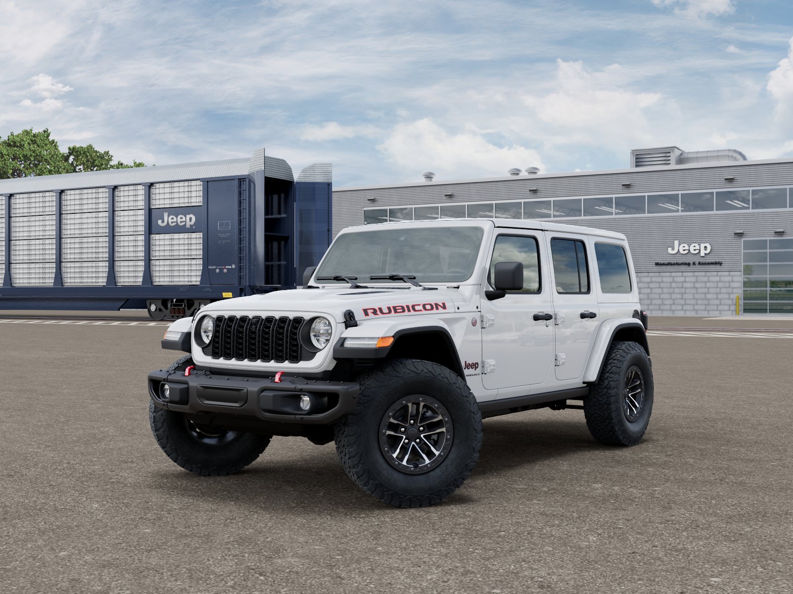 New 2027 Bright White Clearcoat Jeep Rubicon image 2