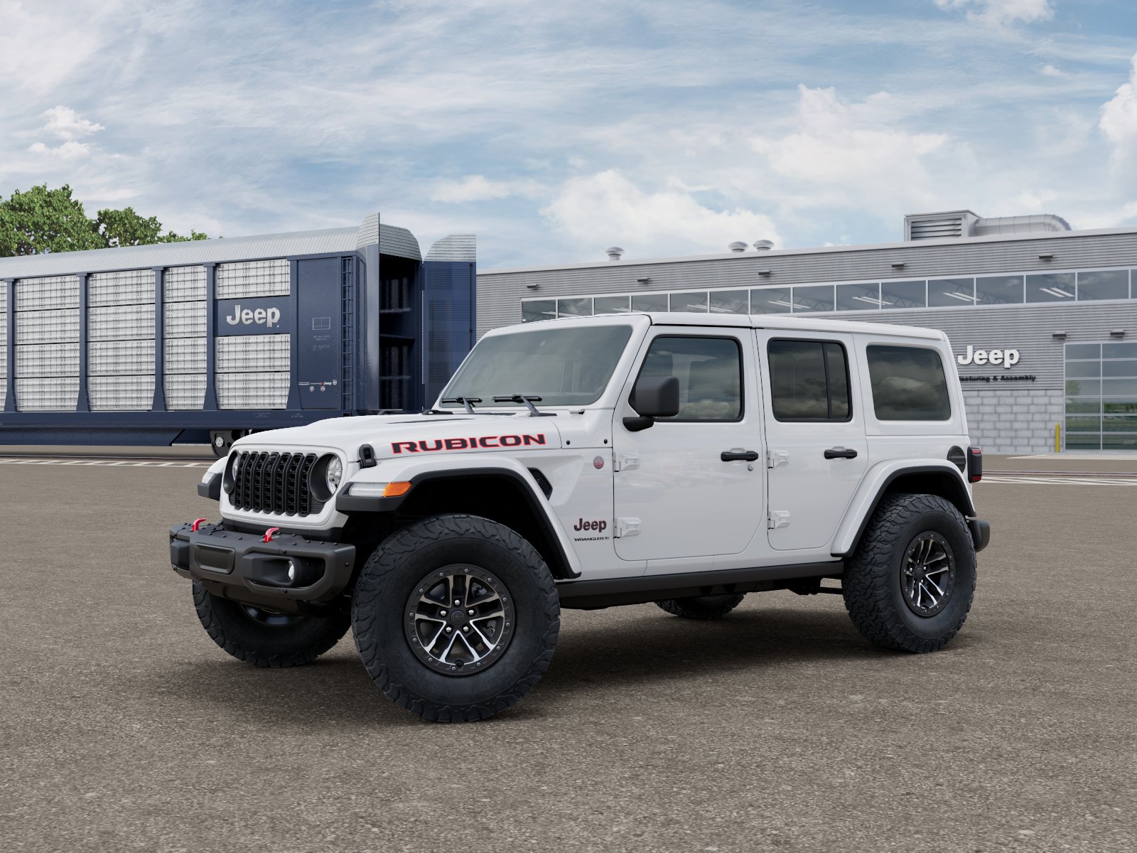 New 2027 Bright White Clearcoat Jeep Rubicon image 3